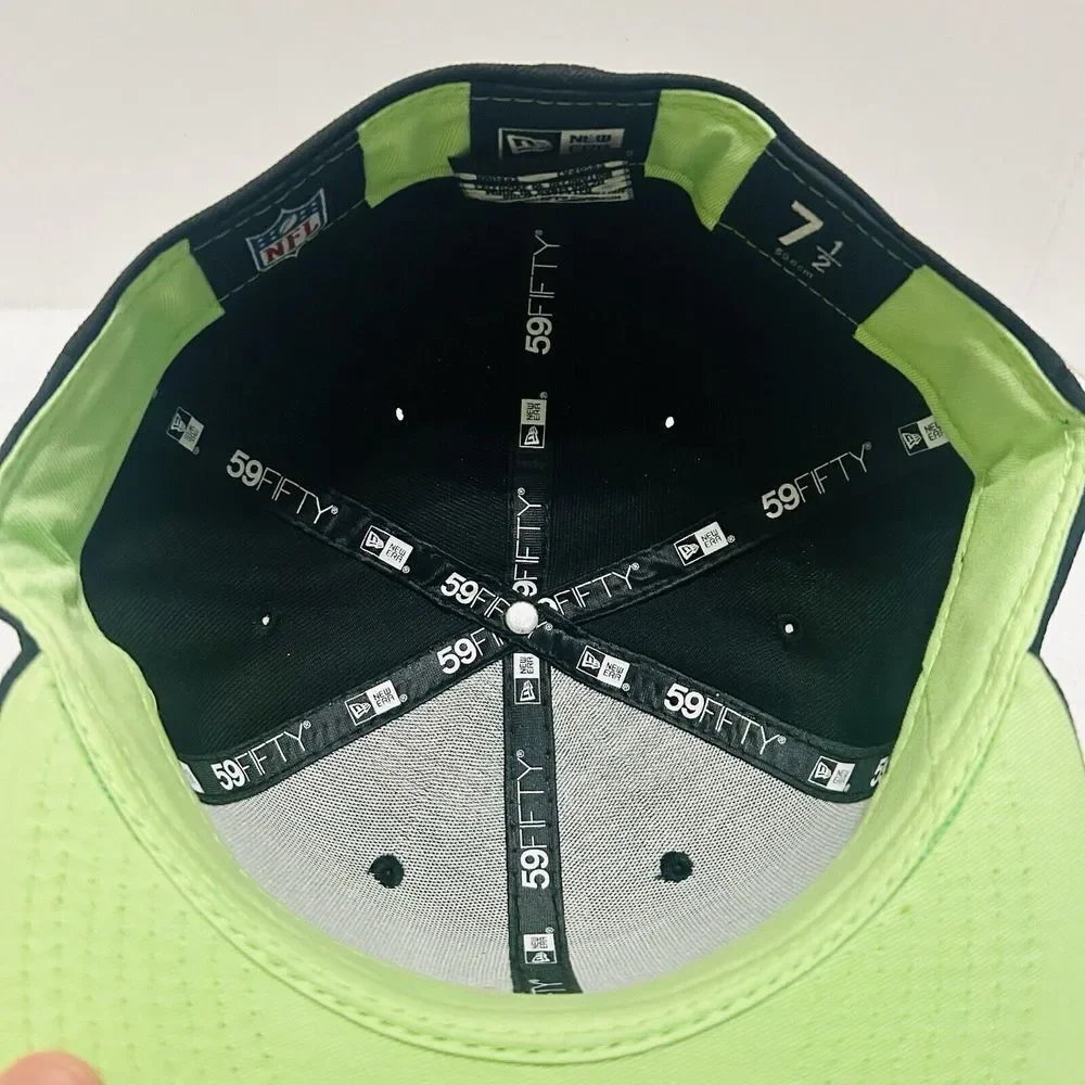New Era Las Vegas Raiders Super Bowl 18 59FIFTY Fitted‎ Hat Cap Black Sz 7 1/2